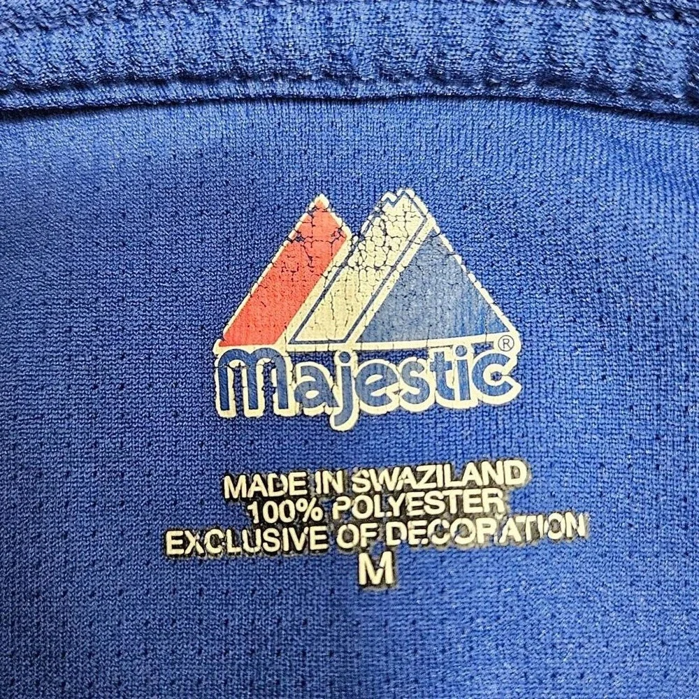 Majestic Chicago‎ Cubs MLB Mens Blue Performance Polo Shirt MBM3 Size Medium